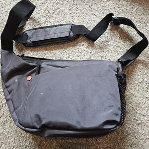 Sleek Black Messenger Bag